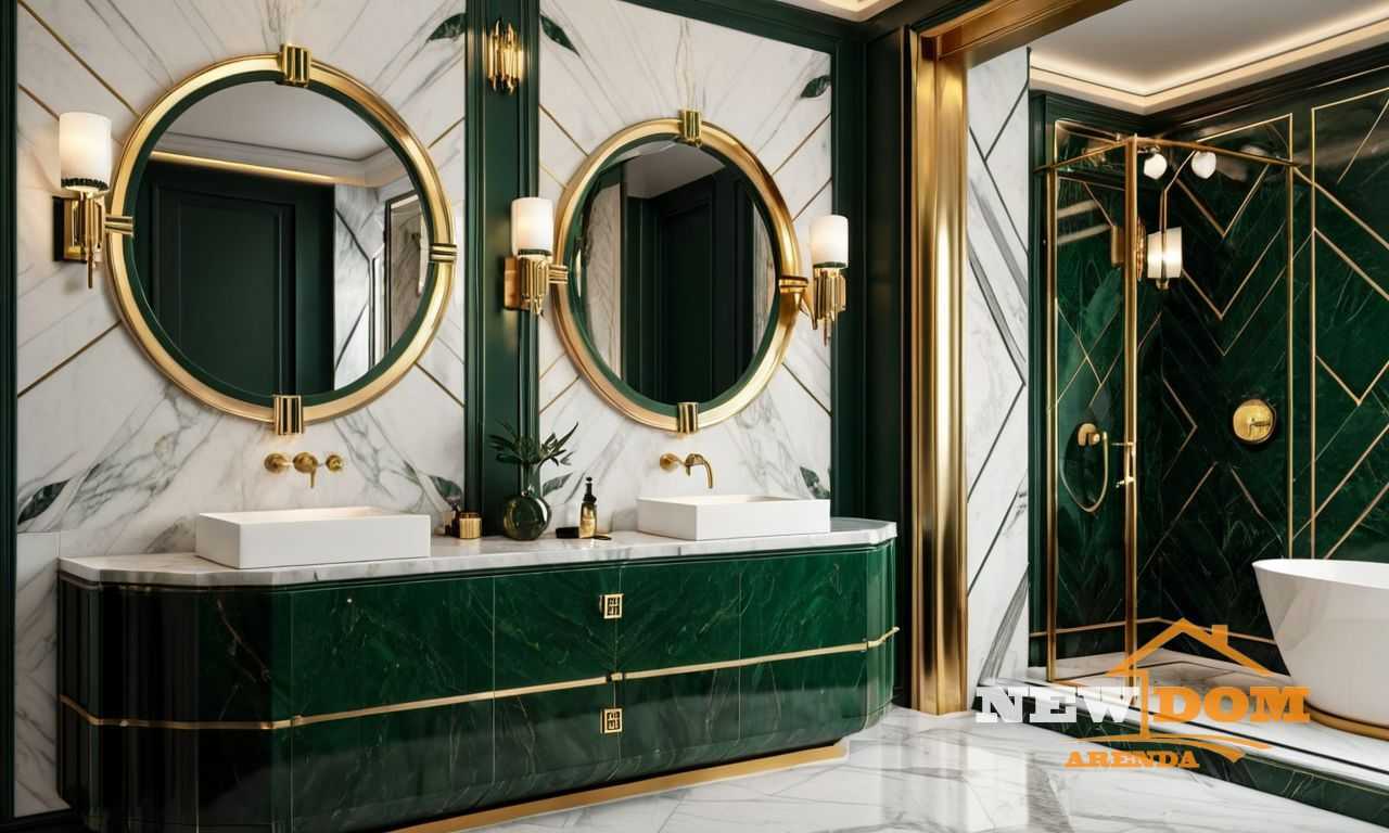 Как сочетать ванну в центре с остальной мебелью и декором