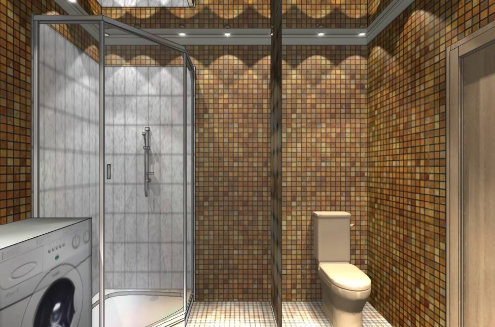 Преимущества стен в душевой кабине, облицованных мозаикой из керамической плитки