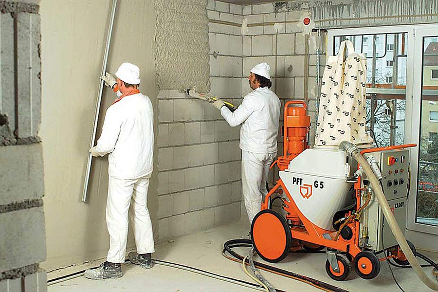 Механизированная штукатурка – высокий уровень отделки стен