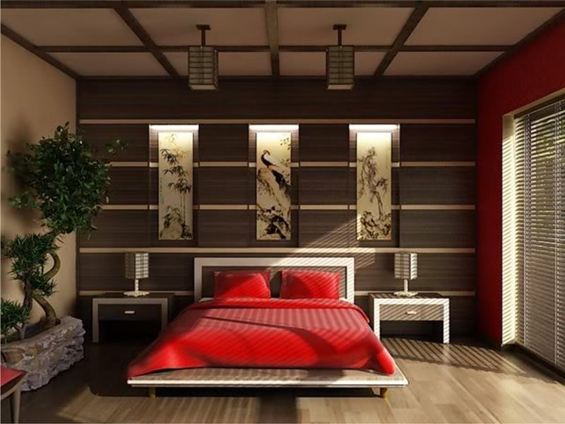 Интерьер комнаты в японском стиле или слияние с природой